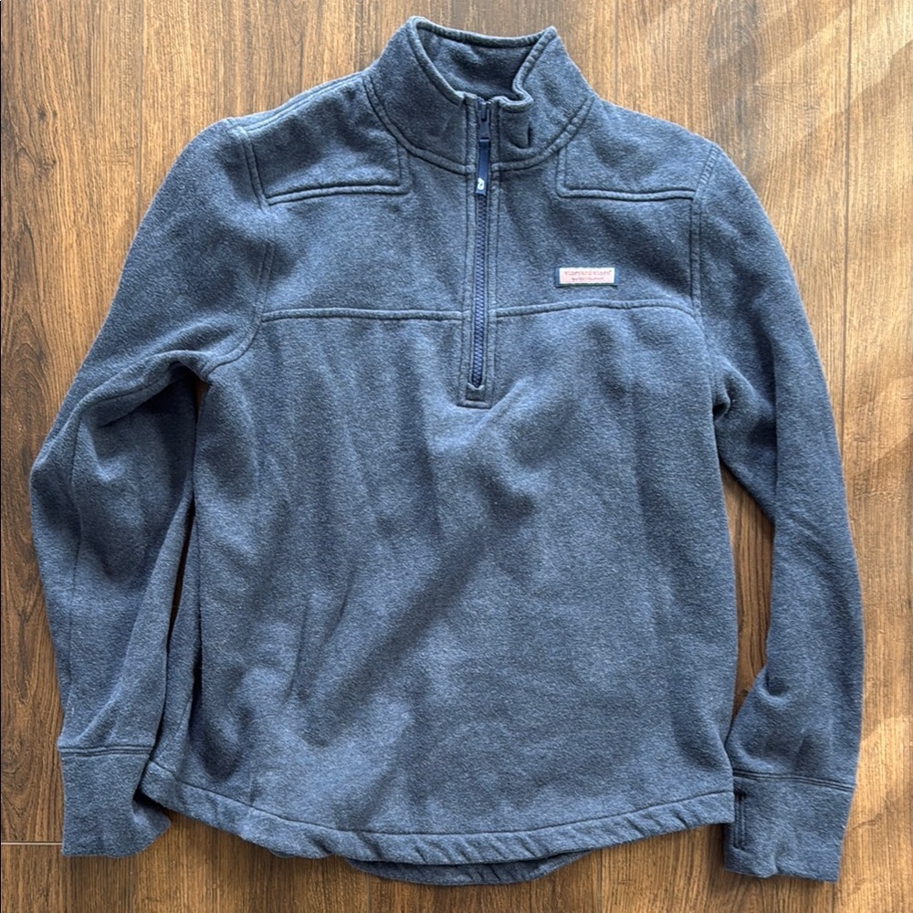 Vineyard Vines 1/4 Zip Shep Sweatshirt Small Pullover Navy New England